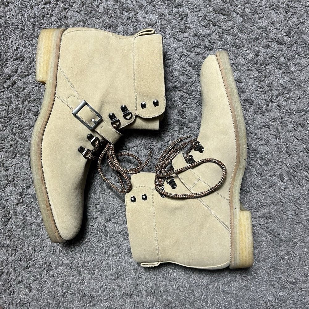 Lucent Los Angeles‎ The Yosemite Hiking Boot Tan Suede Calf Leather US 13 - Picture 5 of 7